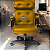 Cadeira Design Office Eames Signature Presidente Black com Rodinhas - Anti Risco - Capa em Madeira - Amarelo Mostarda - Imagem 2