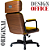 Cadeira Design Office Eames Signature Presidente Black com Rodinhas - Anti Risco - Capa em Madeira - Amarelo Mostarda - Imagem 7