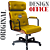Cadeira Design Office Eames Signature Presidente Black com Rodinhas - Anti Risco - Capa em Madeira - Amarelo Mostarda - Imagem 6