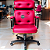 Cadeira Design Office Eames Signature Presidente Black com Rodinhas - Anti Risco - Capa em Madeira - Rosa Pink - Imagem 2