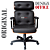 Cadeira Design Office Eames Signature Presidente Black com Rodinhas - Anti Risco - Capa em Madeira - Preto - Imagem 5