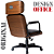Cadeira Design Office Eames Signature Presidente Black com Rodinhas - Anti Risco - Capa em Madeira - Preto - Imagem 6