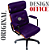 Cadeira Design Office Eames Signature Presidente Black com Rodinhas - Anti Risco - Capa em Madeira - Roxo - Imagem 3