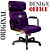 Cadeira Design Office Eames Signature Presidente Black com Rodinhas - Anti Risco - Capa em Madeira - Roxo - Imagem 5