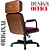 Cadeira Design Office Eames Signature Presidente Black com Rodinhas - Anti Risco - Capa em Madeira - Roxo - Imagem 6