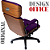 Cadeira Design Office Eames Signature Presidente Black com Rodinhas - Anti Risco - Capa em Madeira - Roxo - Imagem 7