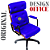 Cadeira Design Office Eames Signature Presidente Black com Rodinhas - Anti Risco - Capa em Madeira - Azul Royal - Imagem 3
