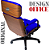Cadeira Design Office Eames Signature Presidente Black com Rodinhas - Anti Risco - Capa em Madeira - Azul Royal - Imagem 6