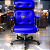 Cadeira Design Office Eames Signature Presidente Black com Rodinhas - Anti Risco - Capa em Madeira - Azul Royal - Imagem 2