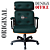 Cadeira Design Office Eames Signature Presidente Black com Rodinhas - Anti Risco - Capa em Madeira - Verde - Imagem 6