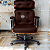 Cadeira Design Office Eames Signature Presidente Black com Rodinhas - Anti Risco - Capa em Madeira - Vermelho Vinho - Imagem 2