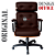 Cadeira Design Office Eames Signature Presidente Black com Rodinhas - Anti Risco - Capa em Madeira - Vermelho Vinho - Imagem 6