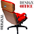 Cadeira Design Office Eames Signature Presidente Black com Rodinhas - Anti Risco - Capa em Madeira - Vermelho - Imagem 5