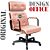 Cadeira Design Office Eames Signature Presidente Black com Rodinhas - Anti Risco - Capa em Madeira - Vermelho Telha - Imagem 3
