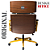 Cadeira Design Office Eames Signature Presidente Dourada com Rodinhas - Anti Risco - Capa em Madeira - Branco - Imagem 6