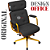 Cadeira Design Office Eames Signature Presidente Dourada com Rodinhas - Anti Risco - Capa em Madeira - Marrom Café - Imagem 4