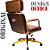 Cadeira Design Office Eames Signature Presidente Dourada com Rodinhas - Anti Risco - Capa em Madeira - Rosa Claro - Imagem 3
