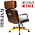 Cadeira Design Office Eames Signature Presidente Dourada com Rodinhas - Anti Risco - Capa em Madeira - Cinza Claro - Imagem 3