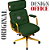 Cadeira Design Office Eames Signature Presidente Dourada com Rodinhas - Anti Risco - Capa em Madeira - Verde Escuro - Imagem 5