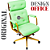 Cadeira Design Office Eames Signature Presidente Dourada com Rodinhas - Anti Risco - Capa em Madeira - Verde Limão - Imagem 6