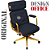Cadeira Design Office Eames Signature Presidente Dourada com Rodinhas - Anti Risco - Capa em Madeira - Azul Marinho - Imagem 5
