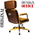 Cadeira Design Office Eames Signature Presidente Dourada com Rodinhas - Anti Risco - Capa em Madeira - Amarelo Mostarda - Imagem 6