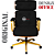 Cadeira Design Office Eames Signature Presidente Dourada com Rodinhas - Anti Risco - Capa em Madeira - Preto - Imagem 3