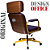 Cadeira Design Office Eames Signature Presidente Dourada com Rodinhas - Anti Risco - Capa em Madeira - Roxo - Imagem 6