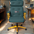 Cadeira Design Office Eames Signature Presidente Dourada com Rodinhas - Anti Risco - Capa em Madeira - Verde - Imagem 2