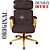 Cadeira Design Office Eames Signature Presidente Dourada com Rodinhas - Anti Risco - Capa em Madeira - Vermelho Vinho - Imagem 3