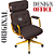 Cadeira Design Office Eames Signature Presidente Dourada com Rodinhas - Anti Risco - Capa em Madeira - Vermelho Vinho - Imagem 6