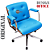 Cadeira Design Office Eames Signature Diretor Cromada com Rodinhas Anti Risco - Capa em Madeira - Azul Bebê - Imagem 3