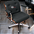 Cadeira Design Office Eames Signature Diretor Cromada com Rodinhas Anti Risco - Capa em Madeira - Marrom Café - Imagem 1