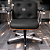 Cadeira Design Office Eames Signature Diretor Cromada com Rodinhas Anti Risco - Capa em Madeira - Marrom Café - Imagem 2