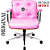 Cadeira Design Office Eames Signature Diretor Cromada com Rodinhas Anti Risco - Capa em Madeira - Rosa Claro - Imagem 4
