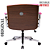Cadeira Design Office Eames Signature Diretor Cromada com Rodinhas Anti Risco - Capa em Madeira - Rosa Claro - Imagem 6