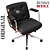 Cadeira Design Office Eames Signature Diretor Cromada com Rodinhas Anti Risco - Capa em Madeira - Cinza Escuro - Imagem 5