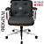 Cadeira Design Office Eames Signature Diretor Cromada com Rodinhas Anti Risco - Capa em Madeira - Cinza Escuro - Imagem 3