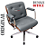 Cadeira Design Office Eames Signature Diretor Cromada com Rodinhas Anti Risco - Capa em Madeira - Cinza Claro - Imagem 3