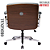 Cadeira Design Office Eames Signature Diretor Cromada com Rodinhas Anti Risco - Capa em Madeira - Cinza Claro - Imagem 4
