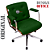 Cadeira Design Office Eames Signature Diretor Cromada com Rodinhas Anti Risco - Capa em Madeira - Verde Escuro - Imagem 4