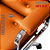 Cadeira Design Office Eames Signature Diretor Cromada com Rodinhas Anti Risco - Capa em Madeira - Laranja - Imagem 5