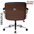 Cadeira Design Office Eames Signature Diretor Cromada com Rodinhas Anti Risco - Capa em Madeira - Azul Marinho - Imagem 4