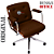 Cadeira Design Office Eames Signature Diretor Cromada com Rodinhas Anti Risco - Capa em Madeira - Marrom - Imagem 5