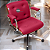 Cadeira Design Office Eames Signature Diretor Cromada com Rodinhas Anti Risco - Capa em Madeira - Rosa Pink - Imagem 1