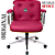 Cadeira Design Office Eames Signature Diretor Cromada com Rodinhas Anti Risco - Capa em Madeira - Rosa Pink - Imagem 4