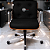 Cadeira Design Office Eames Signature Diretor Cromada com Rodinhas Anti Risco - Capa em Madeira - Preto - Imagem 2