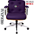 Cadeira Design Office Eames Signature Diretor Cromada com Rodinhas Anti Risco - Capa em Madeira - Roxo - Imagem 3
