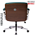 Cadeira Design Office Eames Signature Diretor Cromada com Rodinhas Anti Risco - Capa em Madeira - Verde - Imagem 5