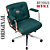 Cadeira Design Office Eames Signature Diretor Cromada com Rodinhas Anti Risco - Capa em Madeira - Verde - Imagem 3